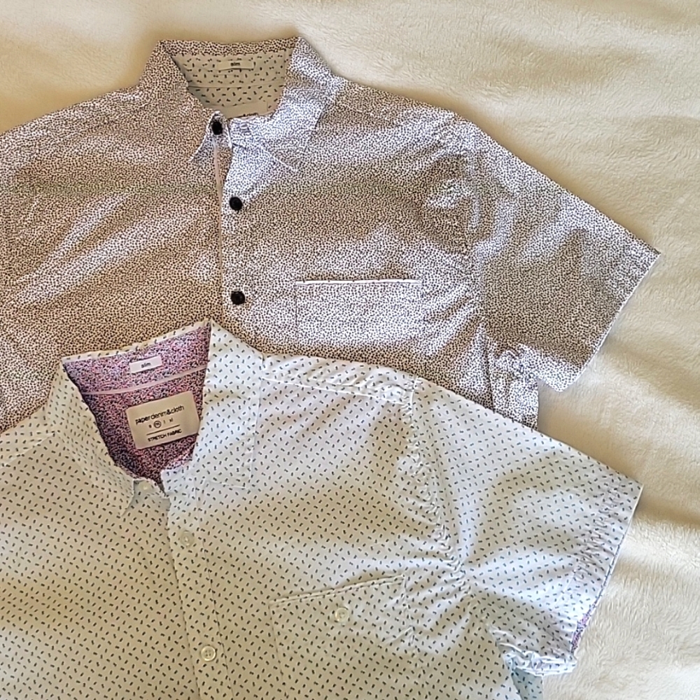 Mens Shirts. Paper Denim & Cloth. Slim Size Med.